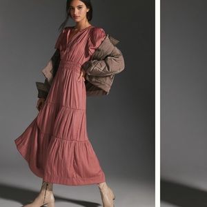 Anthropologie Maeve Somerset Dress NWT - Rose size small